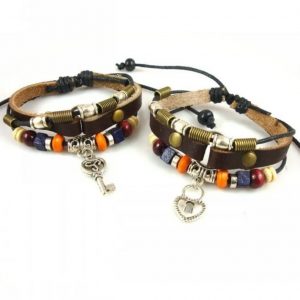 Pulseras de cuero para enamorados